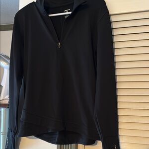 Black Half-Zip Sweatshirt